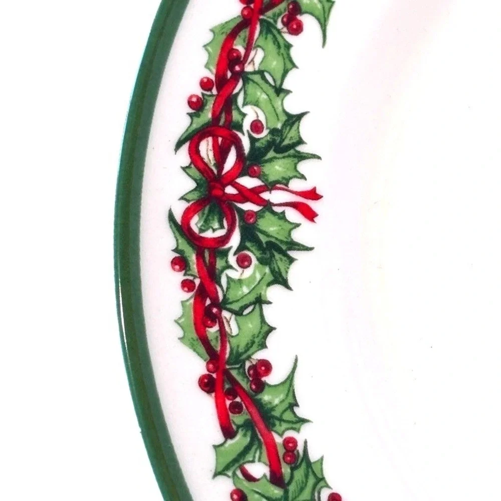 Christopher Radko Holiday Celebrations Gingerbread House Dessert Serve Plate 8in